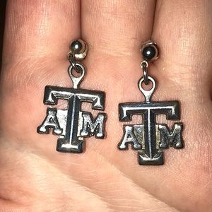 5/$25 Texas A&M Aggies Sterling Silver Earrings